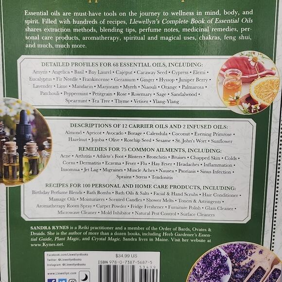 Llewellyn's Complete Book of Essential Oils By Sandra Kynes Paperback - Picture 3 of 16